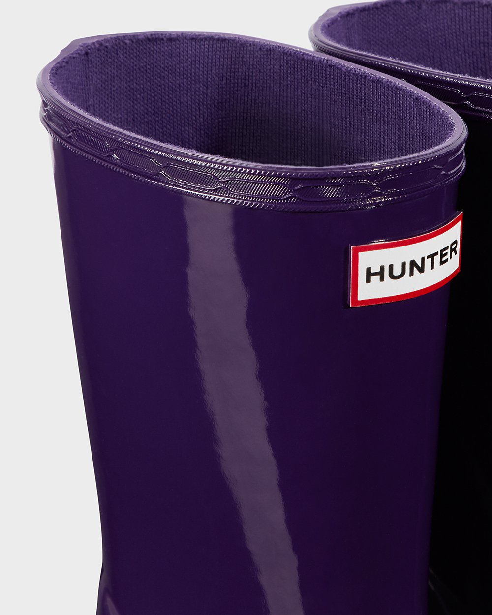 Kids Hunter Rain Boots Blue Purple - Original First Classic Gloss - 9076184-CD